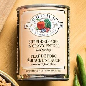 Fromm Four Star Shredded Pork Canned Food for Adult Dogs - 12oz