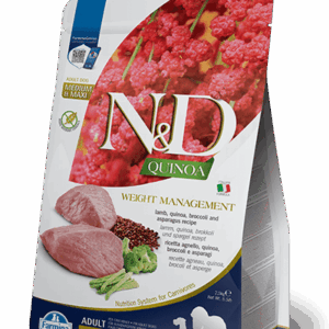 Farmina N&D Quinoa: Weight Management Lamb Dry Food for Med/Maxi Dogs - 5.5lbs