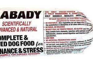 Abady Raw Frozen Maintenance & Stress Formula for Dogs