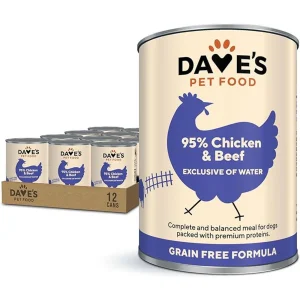 Dave's 95% Premium Chicken & Beef for Adult Dogs - 13.2oz
