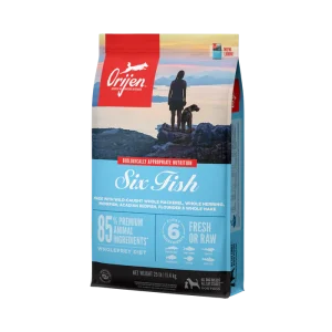 Orijen Grain Free Six Fish Dry Food for Adult Dogs