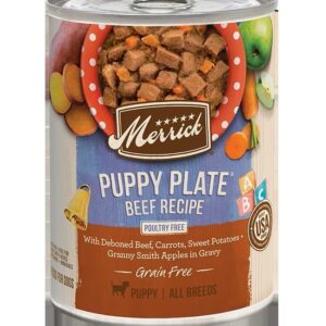 Merrick Classic Grain Free Puppy Plate Beef Recipe for Puppies - 12.7oz