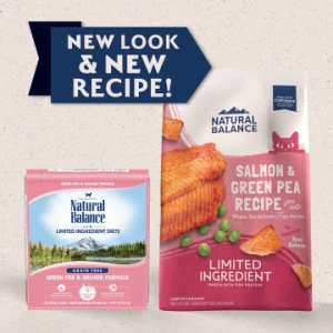Natural Balance Limited Ingredient Diet Salmon & Green Pea Recipe for Adult Cats