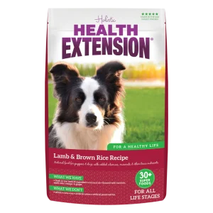 Health Extension Lamb & Brown Rice Kibble for Dogs