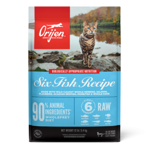 Orijen Grain Free Six Fish Dry Food for Adult Cats