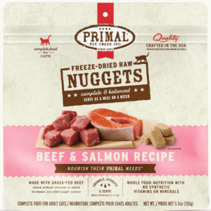 Primal Freeze Dried Raw Beef & Salmon Formula for Adult Cats