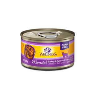 Wellness Turkey & Salmon Morsels Canned Food for Adult Cats