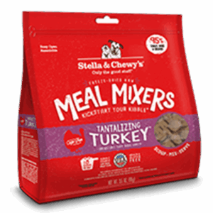 Stella & Chewys Freeze Dried Tantalizing Turkey Meal Mixers for Dogs