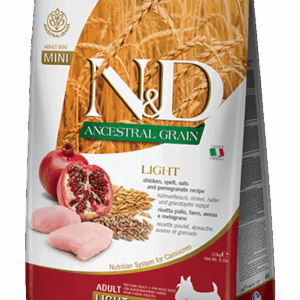 Farmina N&D Ancestral Grain: Chicken & Pomegranate Dry Food for Mini Adult Dogs - 5.5lbs