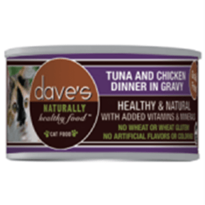 Dave's Naturally Healthy Grain Free Tuna & Chicken in Gravy for Cats
