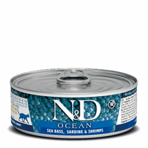Farmina Sea Bass, Sardine & Shrimp Recipe for Adult Cats - 2.5oz