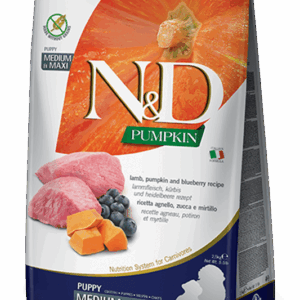 Farmina N&D Pumpkin: Lamb & Blueberry Dry Food for Medium/Maxi Puppies