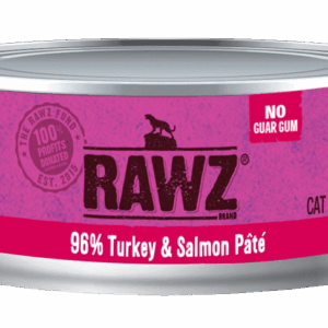 RAWZ 96% Turkey & Salmon Pate Canned Food for Cats