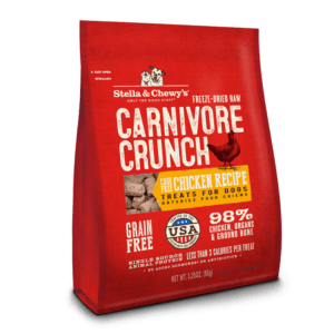 Stella & Chewys Carnivore Crunch Cage Free Chicken Treats for Dogs