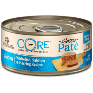 Wellness CORE Grain Free Salmon, Whitefish & Herring Pâté Canned Food for Adult Cats - 5.5oz