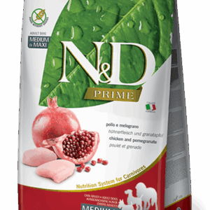Farmina N&D Prime: Chicken & Pomegranate Dry Food for Medium/Maxi Adult Dogs - 5.5lbs