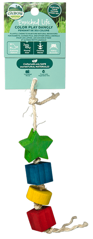 Oxbow Enriched Life Color Play Dangly Toy for Small Animals