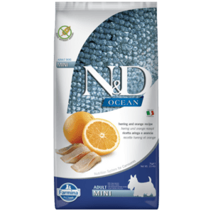 Farmina N&D Ocean: Herring & Orange Dry Food for Mini Adult Dogs - 5.5lbs
