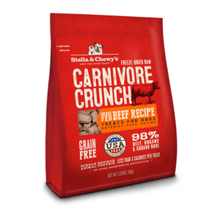 Stella & Chewys Carnivore Crunch Grass Fed Beef Treats for Dogs