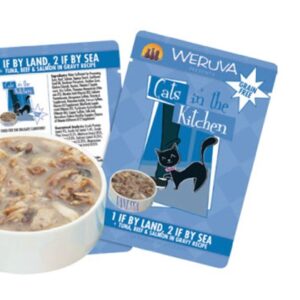 Weruva CITK Grain Free 1 If By Land, 2 If By Sea Pouch for Adult Cats - 3oz