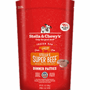 Stella & Chewys Frozen Raw Beef Patties for Adult Dogs