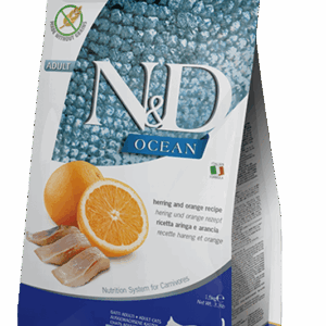 Farmina N&D Ocean: Herring & Orange Dry Food for Adult Cats