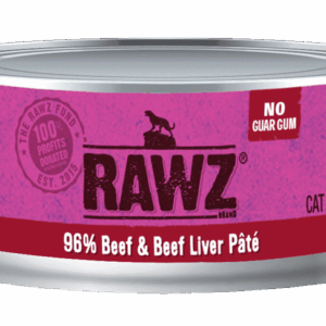 RAWZ 96% Beef & Beef Liver Pate Canned Food for Cats