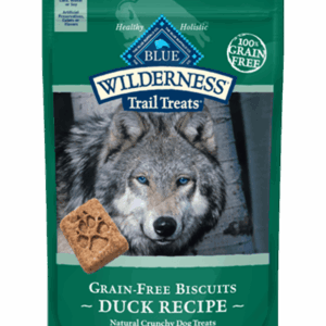 Blue Wilderness Trail Treats Duck Biscuits for Dogs - 10oz