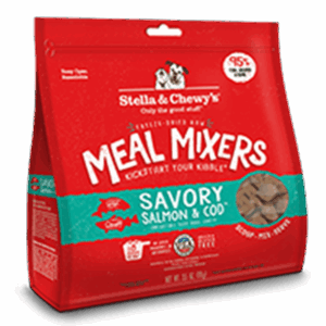Stella & Chewys Freeze Dried Savory Salmon & Cod Meal Mixers for Dogs