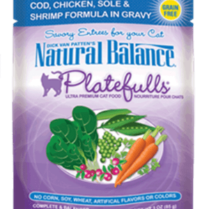 Natural Balance Platefulls Cod, Chicken, Sole & Shrimp Pouches for Adult Cats