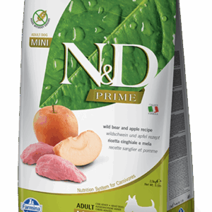 Farmina N&D Prime: Boar & Apple Dry Food for Mini Adult Dogs - 5.5lbs
