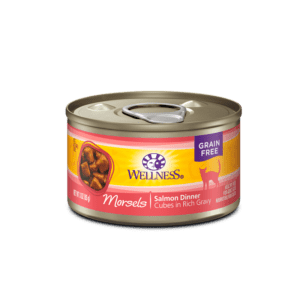 Wellness Salmon Morsels Canned Food for Adult Cats
