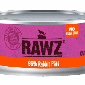 RAWZ 96% Rabbit Pate Canned Food for Cats