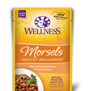 Wellness Healthy Indulgence Chicken & Salmon Morsels Pouches for Adult Cats