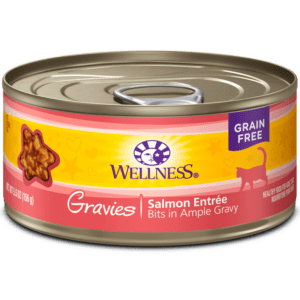 Wellness Salmon Gravies Canned Food for Adult Cats