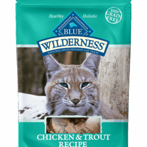 Blue Wilderness Grain Free Moist Chicken & Trout Treats for Cats - 2oz