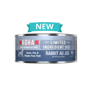 Koha Limited Ingredient Diet Rabbit au Jus Canned Food for Adult Cats