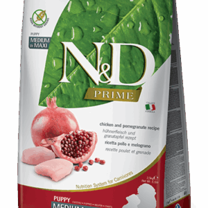 Farmina N&D Prime: Chicken & Pomegranate Dry Food for Medium/Maxi Puppies - 5.5lbs
