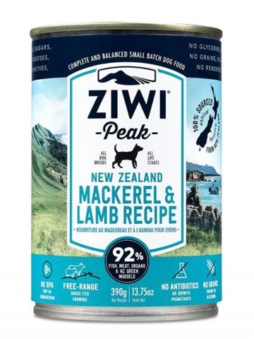 ZiwiPeak Mackerel & Lamb Canned Food for Adult Dogs