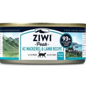 ZiwiPeak Mackerel & Lamb Canned Food for Adult Cats
