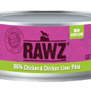 RAWZ 96% Chicken & Chicken Liver Pate Canned Food for Cats