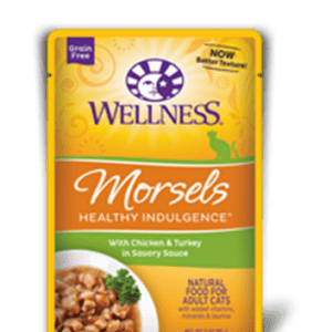 Wellness Healthy Indulgence Chicken & Turkey Morsels Pouches for Adult Cats
