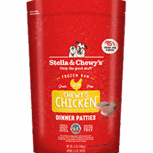 Stella & Chewys Frozen Raw Chicken Patties for Adult Dogs