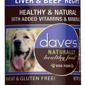 Dave's Naturally Healthy Liver & Beef Canned Food for Adult Dogs - 13.2oz