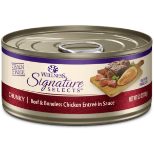 Wellness CORE Signature Selects Chunky Beef & Chicken Canned Food for Adult Cats