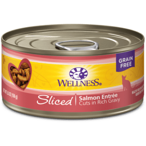 Wellness Salmon Sliced Canned Food for Adult Cats