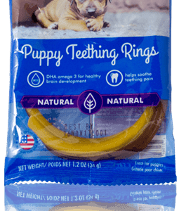 N Bone Soy Puppy Teething Ring - Pumpkin