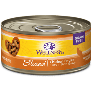 Wellness Chicken Sliced Canned Food for Adult Cats