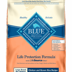 Blue Buffalo Life Protection Chicken & Brown Rice Dry Food for Large Breed Puppies - 15lbs