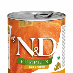 Farmina N&D Pumpkin:  Quail & Pumpkin Recipe for Adult Dogs - 10oz
